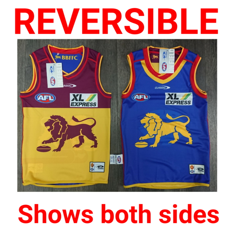 Brisbane Lions Kids Reversible Training Guernsey – Whateva Sports