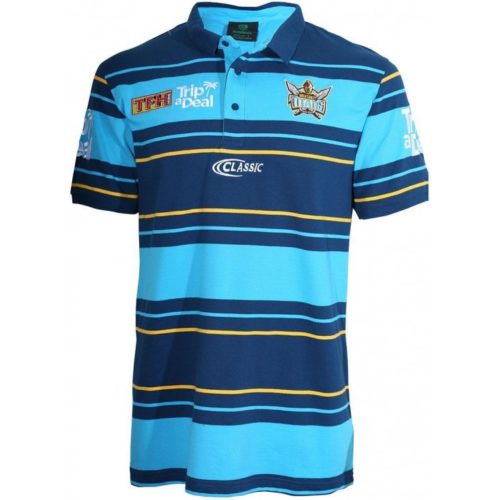 2023 Gold Coast Titans Mens Navy Alternate Training Tee – Gold