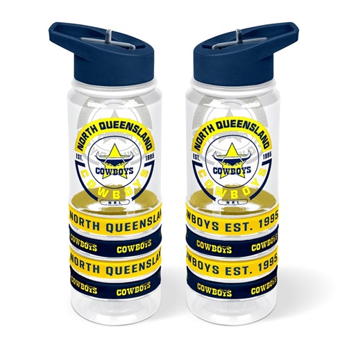 North Queensland Cowboys Water Bottle - Tritan & Bands