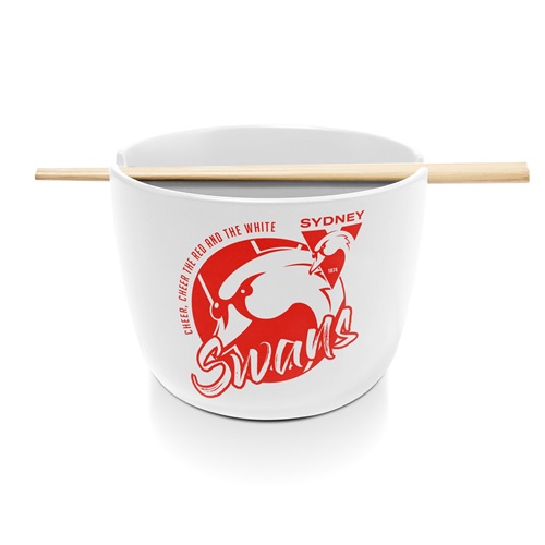 Sydney Swans Noodle Bowl With Chopsticks