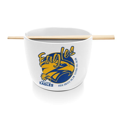 West Coast Eagles Noodle Bowl With Chopsticks
