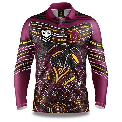 Brisbane Broncos Mens Fishing Shirt - Karumba