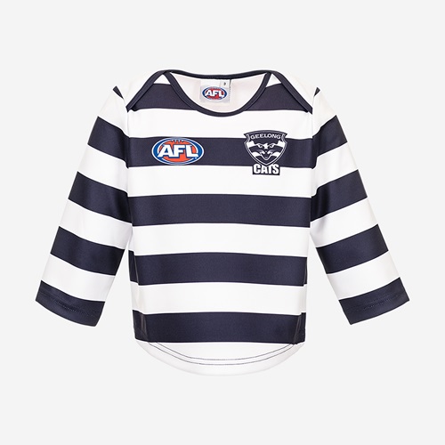 Geelong Cats Kids Home Replica Long Sleeve Guernsey