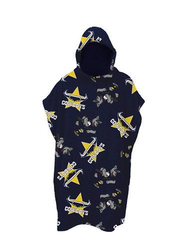 North Queensland Cowboys Beach Towel - Youth Hooded