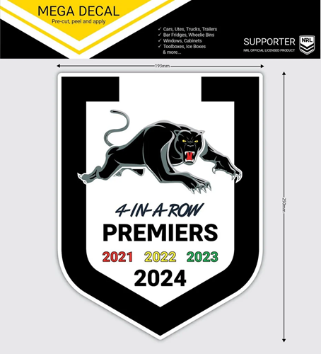 Penrith Panthers Mega Decal - 2024 Premiers