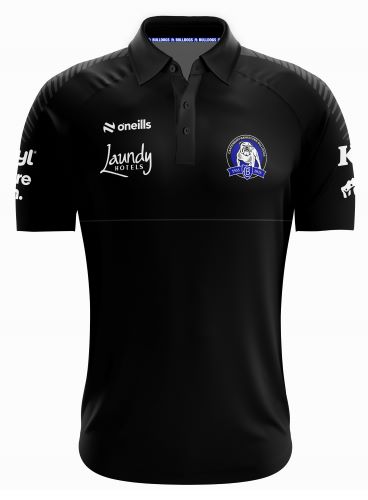 Canterbury Bulldogs 2025 Mens Media Polo - Black