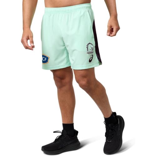 Brisbane Broncos 2025 Mens Training Shorts - Mint
