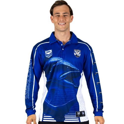 Canterbury Bulldogs Kids Fishing Shirt - Barracuda