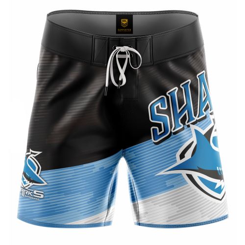 Cronulla Sharks Mens Board Shorts - Barrel