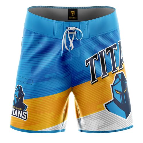 Gold Coast Titans Kids Board Shorts - Barrel