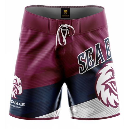 Manly Sea Eagles Mens Board Shorts - Barrel