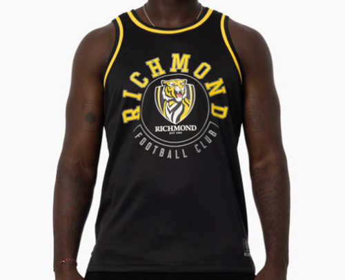 Richmond Tigers Mens Mesh Basketball Singlet