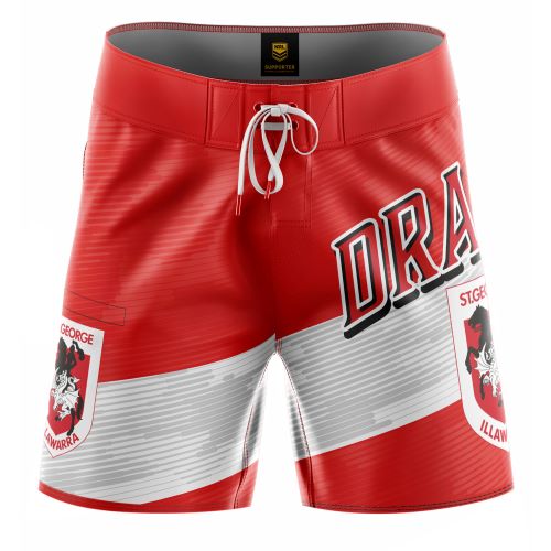 St George Dragons Mens Board Shorts - Barrel