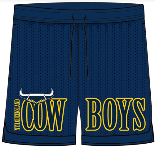 North Queensland Cowboys Mens Basketball Shorts