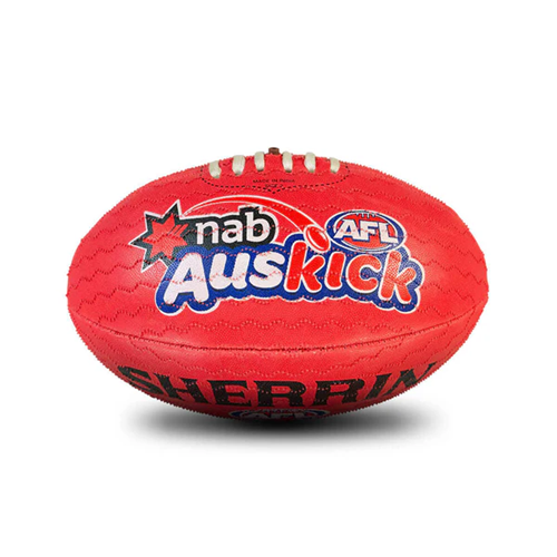 AFL Sherrin AUSKICK Super Grip Ball - Red
