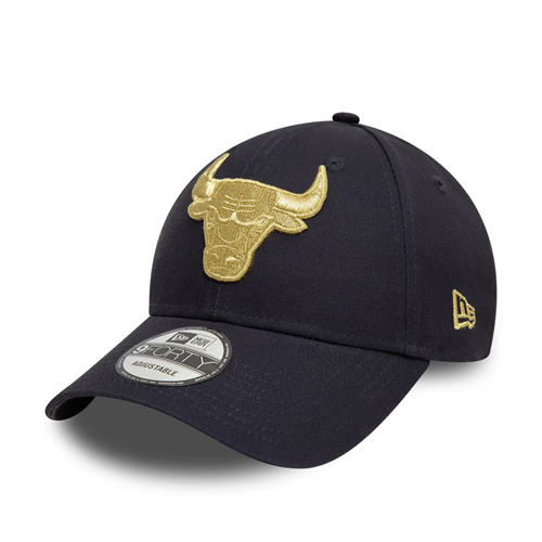 Chicago Bulls 9Forty Metallic Navy Cap