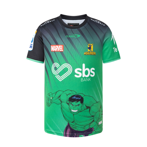 Highlanders 2025 Kids Hulk Warm Up Tee