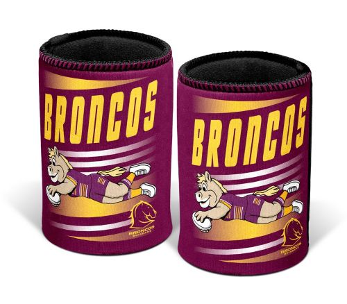Brisbane Broncos Stubby Cooler - Retro