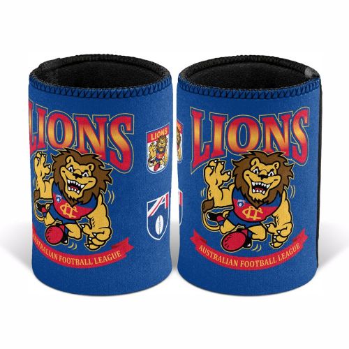 Brisbane Lions Stubby Cooler - Retro
