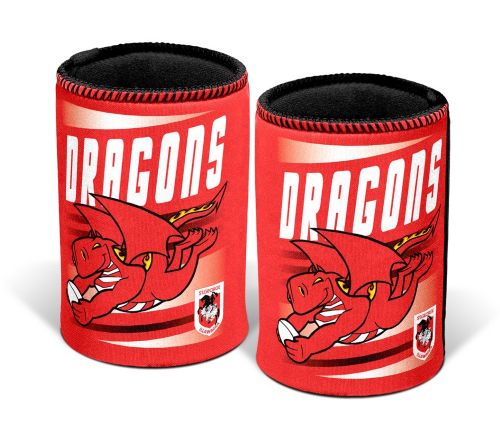 St George Dragons Stubby Cooler - Retro