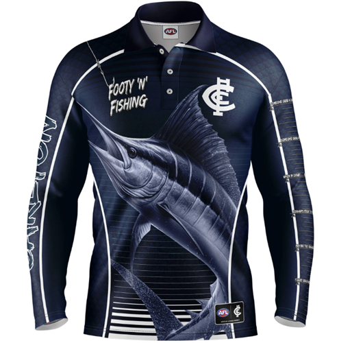 Carlton Blues Kids Footy N Fishing Shirt