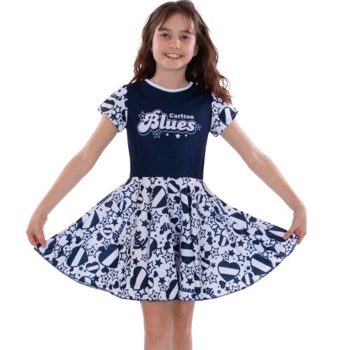 Carlton Blues Girls Dress - Heartbreaker
