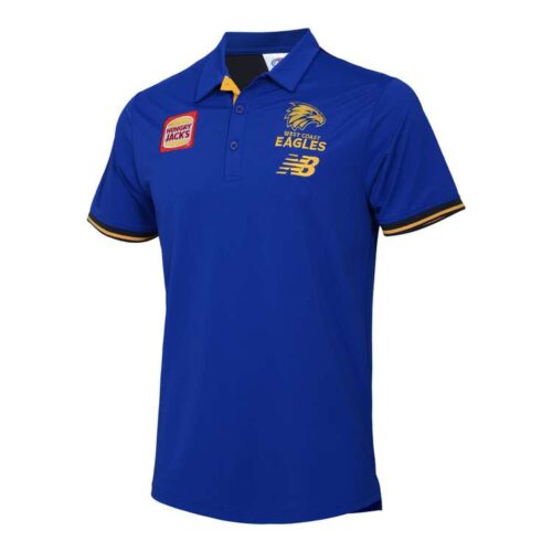 West Coast Eagles 2025 Mens Media Polo