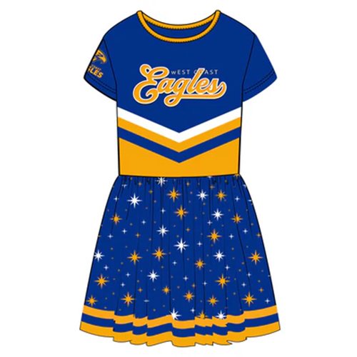 West Coast Eagles Girls Dress - Superstar