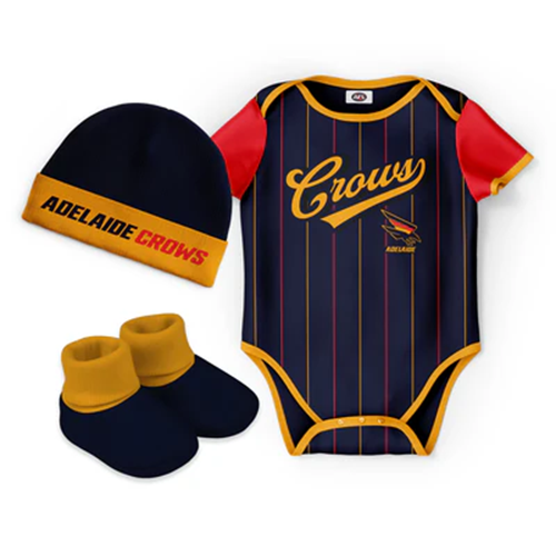 Adelaide Crows 3PC Bodysuit Gift Pack - Lullaby