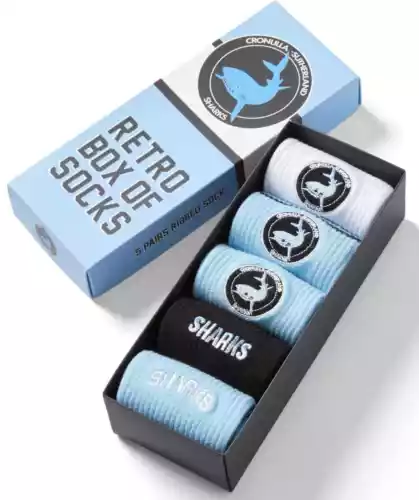 Cronulla Sharks Retro Box Of Socks