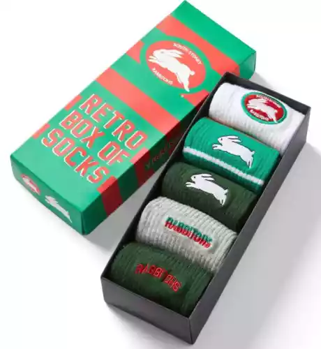 South Sydney Rabbitohs Retro Box Of Socks