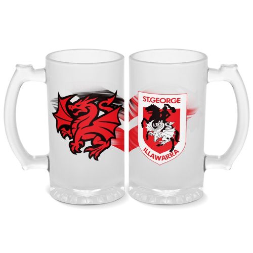 St George Dragons Stein - Frosted