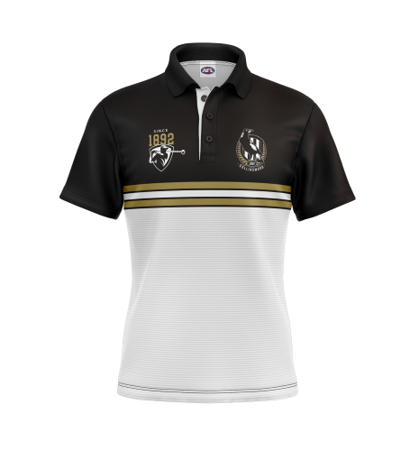 Collingwood Magpies Mens Golf Polo - Sandman