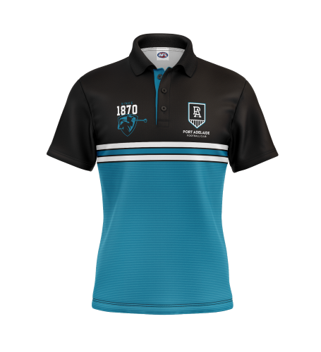 Port Adelaide Power Mens Golf Polo - Sandman