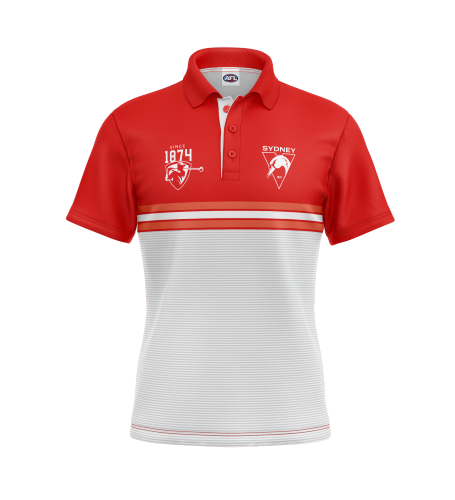 Sydney Swans Mens Golf Polo - Sandman