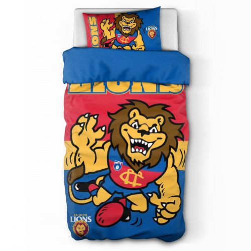 Brisbane Lions Quilt Cover Set - Single
