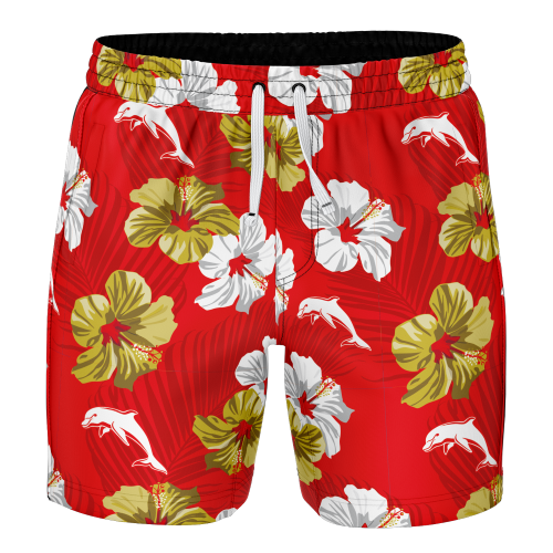 Dolphins Mens Volley Swim Short - Aloha
