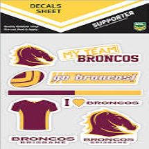 Brisbane Broncos Mixed Decals Sheet