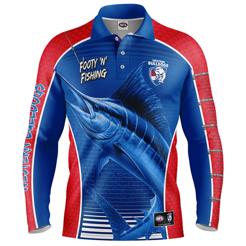 Western Bulldogs Kids Footy N Fishing Shirt