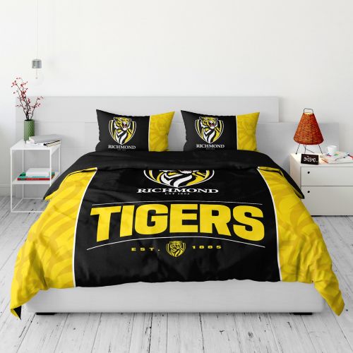 Richmond Tigers Quilt Cover Set - Queen