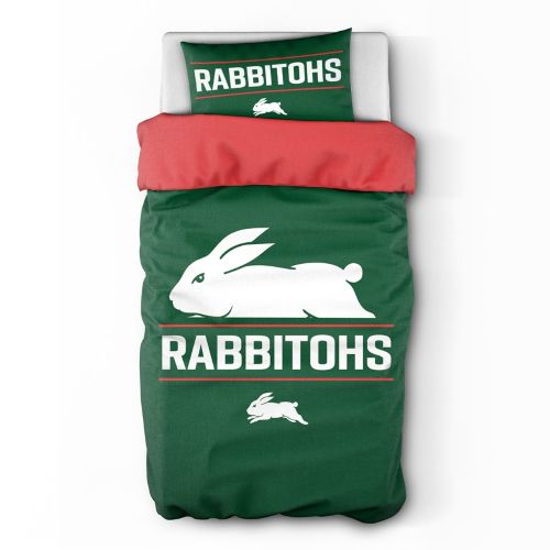 South Sydney Rabbitohs Quilt Cover Set - Single