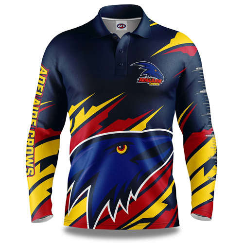 Adelaide Crows Mens Fishing Shirt - Ignition