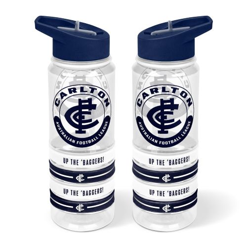 Carlton Blues Water Bottle - Tritan with Bands
