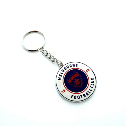 Melbourne Demons Keyring - Round Metal Logo