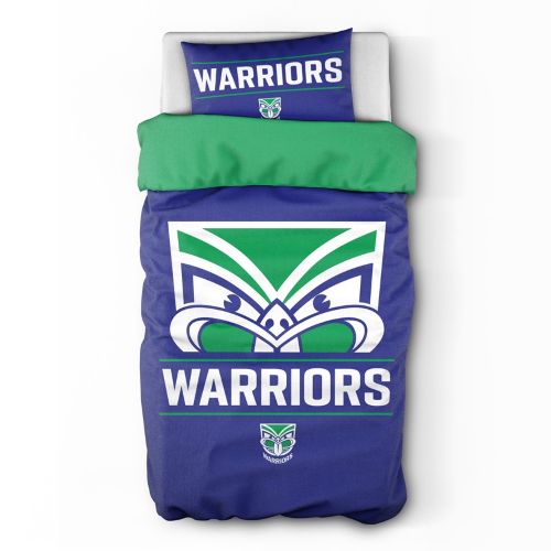 NZ Warriors Quilt Cover Set - Single