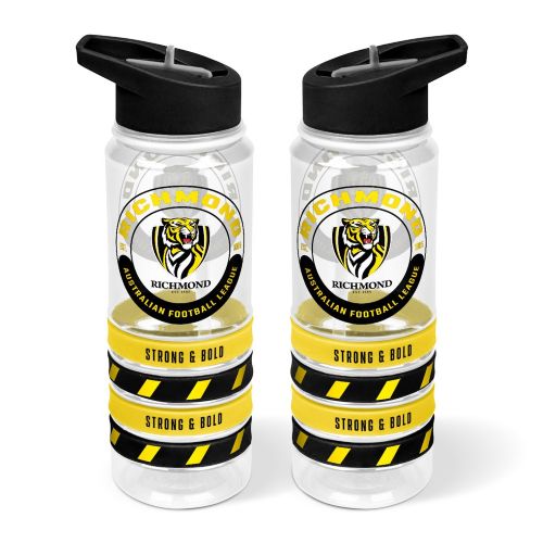 Richmond Tigers Water Bottle - Tritan with Bands