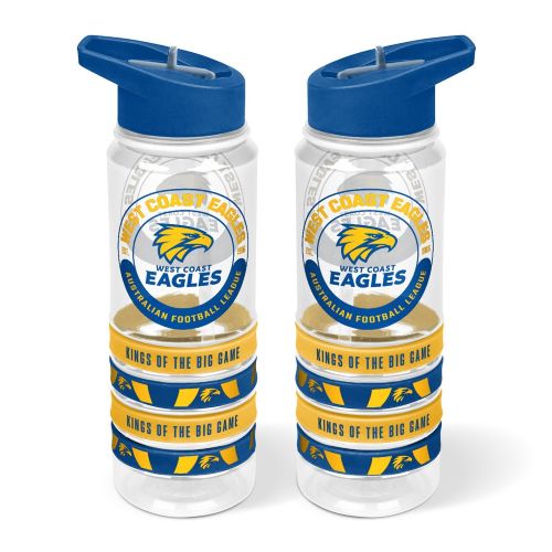 West Coast Eagles Water Bottle - Tritan & Bands