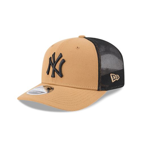 New York Yankees 9SeventySS Wheat Trucker Black Mesh Cap