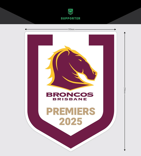 Brisbane Broncos Mega Decal - 2025 Premiers