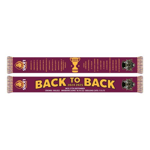 Brisbane Lions Scarf - 2025 Premiers